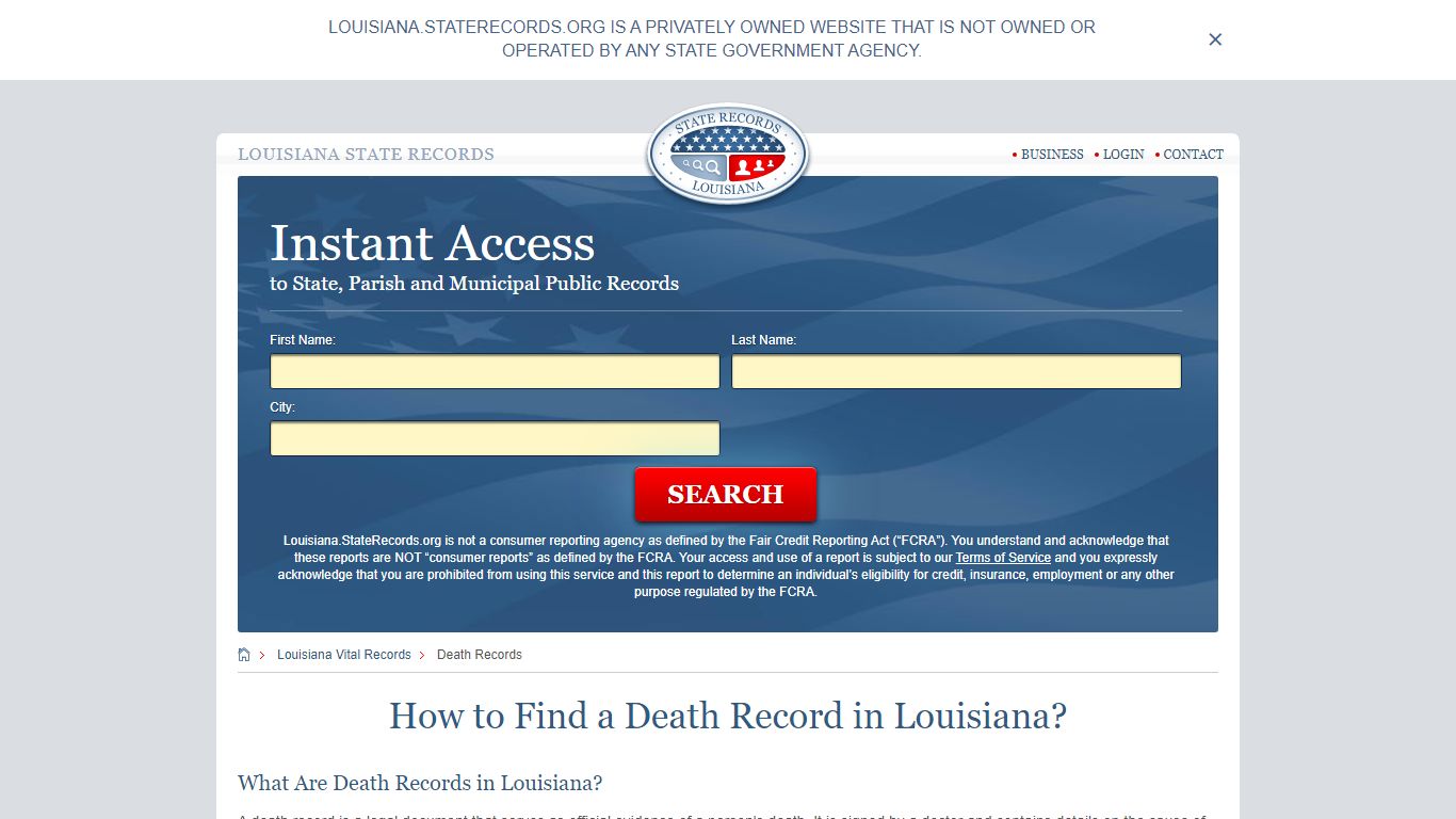 How to Find a Death Record in Louisiana?